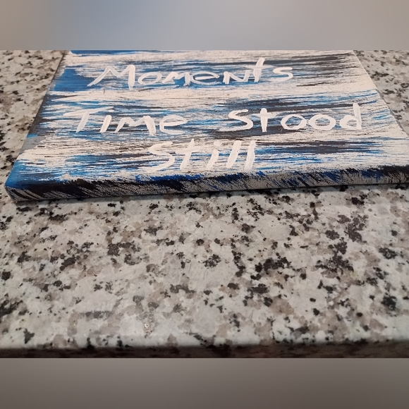 In These Moments Time Stood Still New Handpainted Canvas - Picture 4 of 6